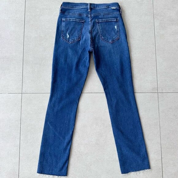 MOTHER The Dazzler Mid Rise Ankle Straight Jeans in Weekend Warrior size 27 - Picture 6 of 14